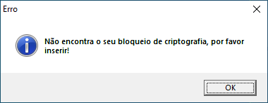 UPDATE - Fix for error: Can't find your crypto lock. - ATUALIZAÇÃO - Correção para o erro: Não encontra seu bloqueio de criptografia.