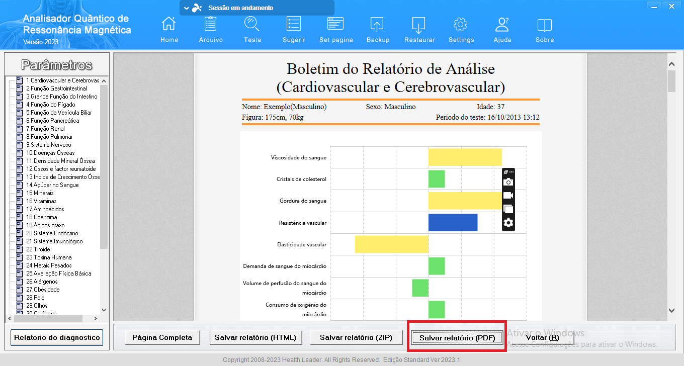 UPDATE - Fix for the error: Does not generate PDF report. - ATUALIZAÇÃO - Correção para o erro: Não gera PDF.